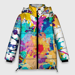 Женская зимняя куртка Пятна краски