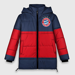 Женская зимняя куртка Bayern Munchen - Red-Blue FCB 2022 NEW