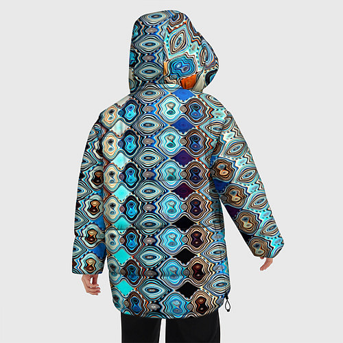 Женская зимняя куртка Psychedelic mosaica / 3D-Черный – фото 4