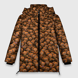 Куртка зимняя женская Имбирные печеньки, цвет: 3D-черный