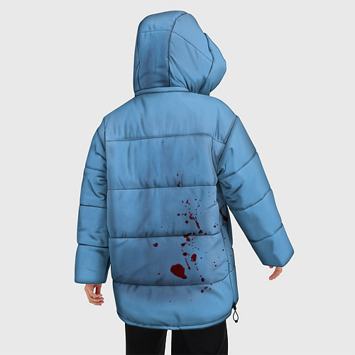 Женская зимняя куртка Костюм врача кровь / 3D-Черный – фото 4