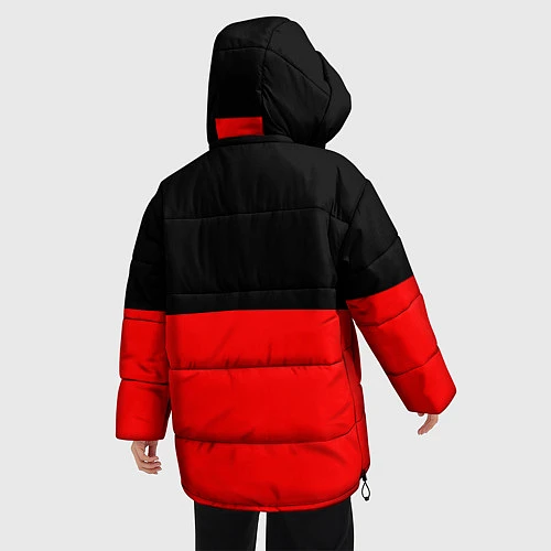 Женская зимняя куртка АлисА: Черный & Красный / 3D-Черный – фото 4
