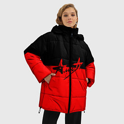 Куртка зимняя женская АлисА: Черный & Красный, цвет: 3D-черный — фото 2
