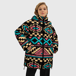 Куртка зимняя женская Ethnic of Egypt, цвет: 3D-красный — фото 2
