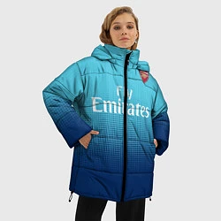 Куртка зимняя женская Arsenal FC: Blue Away 17/18, цвет: 3D-черный — фото 2