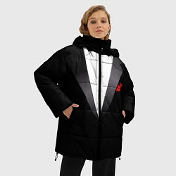 Куртка зимняя женская Смокинг мистера, цвет: 3D-черный — фото 2