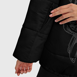 Куртка зимняя женская Горгона Медуза, цвет: 3D-светло-серый — фото 2