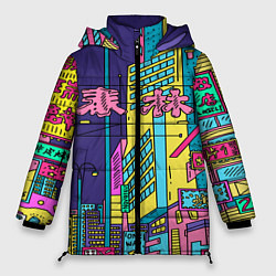 Куртка зимняя женская Токио сити, цвет: 3D-черный