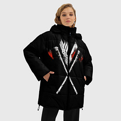 Куртка зимняя женская Викинги, цвет: 3D-черный — фото 2