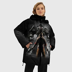 Куртка зимняя женская Wolfenstein Battle, цвет: 3D-красный — фото 2