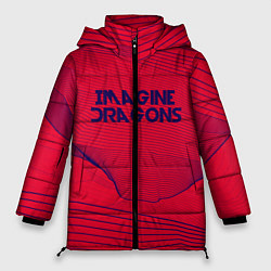 Куртка зимняя женская Imagine Dragons: Violet Stereo, цвет: 3D-черный