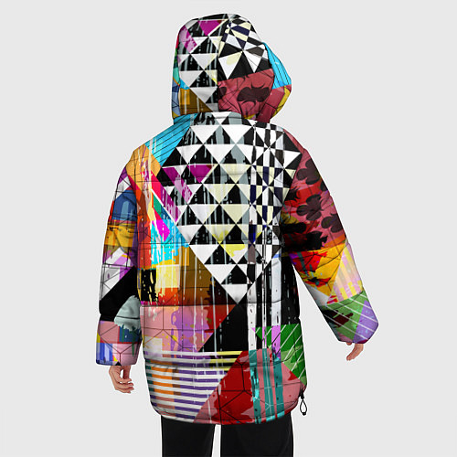 Женская зимняя куртка RGB Geometry / 3D-Светло-серый – фото 4