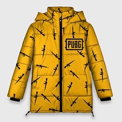 Куртка зимняя женская PUBG: Yellow Weapon, цвет: 3D-черный