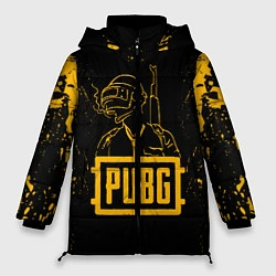 Куртка зимняя женская PUBG: Black Soldier, цвет: 3D-черный