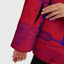 Куртка зимняя женская Watch Dogs: Hacker Collection, цвет: 3D-красный — фото 2