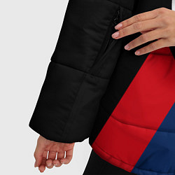 Куртка зимняя женская BMW 2021 M SPORT БМВ М СПОРТ, цвет: 3D-черный — фото 2