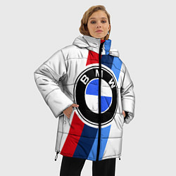 Куртка зимняя женская BMW M: White Sport, цвет: 3D-красный — фото 2
