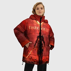 Куртка зимняя женская Dark Souls: Red Sunrise, цвет: 3D-черный — фото 2