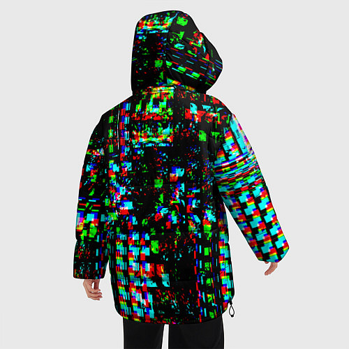 Женская зимняя куртка Optical Glitch / 3D-Черный – фото 4