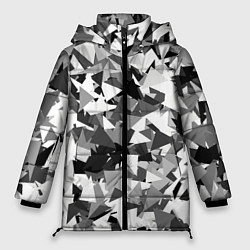 Куртка зимняя женская Городской серый камуфляж, цвет: 3D-красный