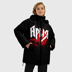 Куртка зимняя женская Ария, цвет: 3D-красный — фото 2