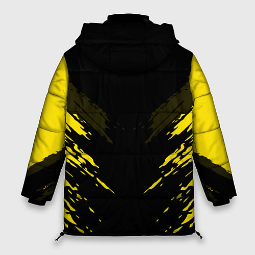 Женская зимняя куртка Borussia FC: Sport Fashion / 3D-Светло-серый – фото 2