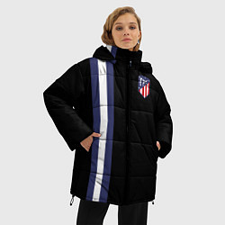 Куртка зимняя женская FC Atletico Madrid: Blue Line, цвет: 3D-светло-серый — фото 2