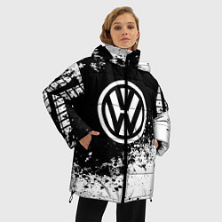 Куртка зимняя женская Volkswagen: Black Spray, цвет: 3D-светло-серый — фото 2