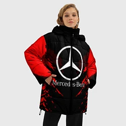 Куртка зимняя женская Mercedes-Benz: Red Anger, цвет: 3D-красный — фото 2
