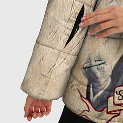 Куртка зимняя женская Зигмунд Фрейд, цвет: 3D-черный — фото 2