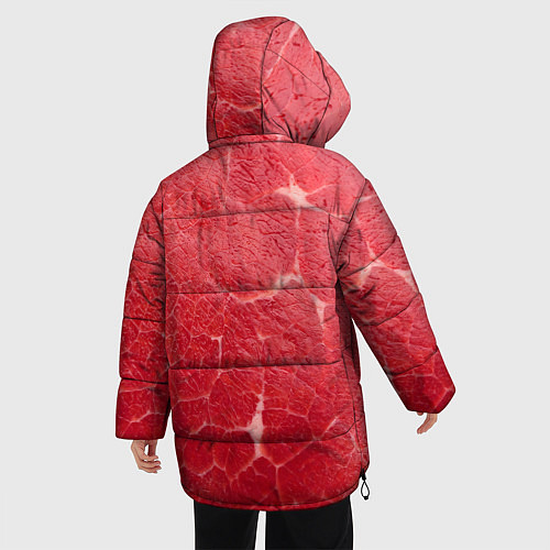 Женская зимняя куртка Мясо 100% / 3D-Черный – фото 4