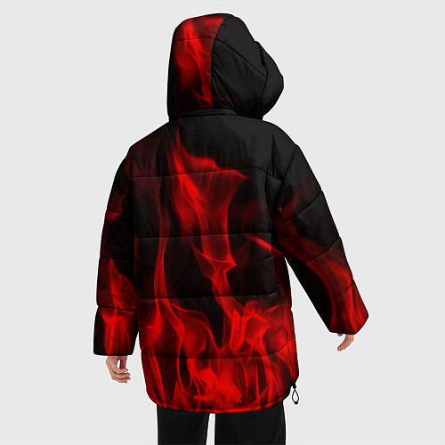 Женская зимняя куртка Thousand Foot Krutch: Red Flame / 3D-Светло-серый – фото 4