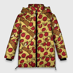 Женская зимняя куртка Любитель пиццы