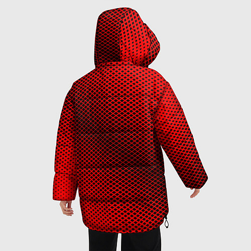 Женская зимняя куртка Mercedes: Red Carbon / 3D-Красный – фото 4