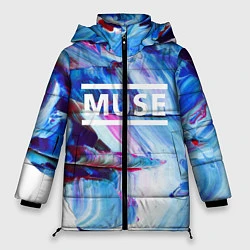 Куртка зимняя женская MUSE: Blue Colours, цвет: 3D-черный
