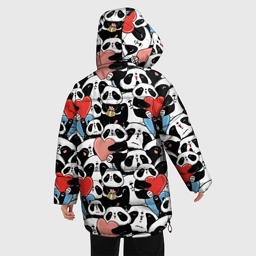 Женская зимняя куртка Funny Pandas / 3D-Черный – фото 4