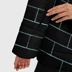 Куртка зимняя женская Pink Floyd: The Wall, цвет: 3D-черный — фото 2