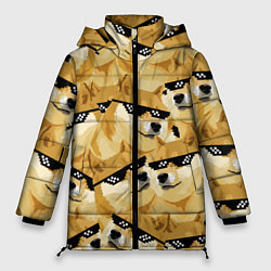 Куртка зимняя женская Doge: Deal with it, цвет: 3D-черный