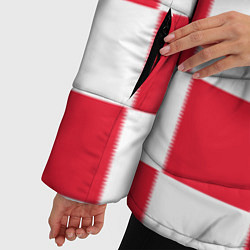 Куртка зимняя женская Сборная Хорватии: Домашняя ЧМ-2018, цвет: 3D-черный — фото 2