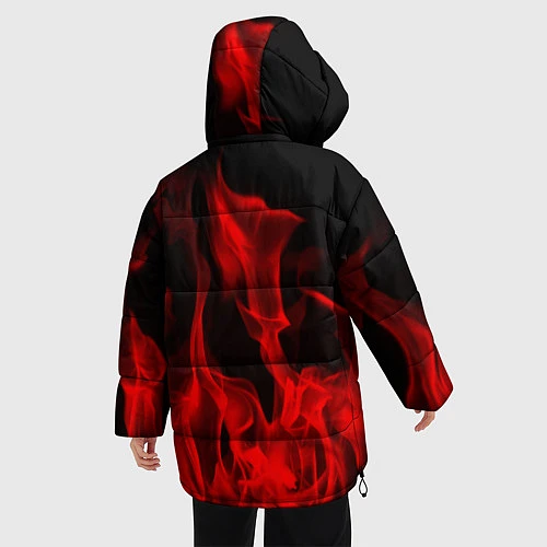 Женская зимняя куртка RHCP: Red Flame / 3D-Черный – фото 4