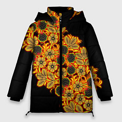 Женская зимняя куртка Славянская роспись