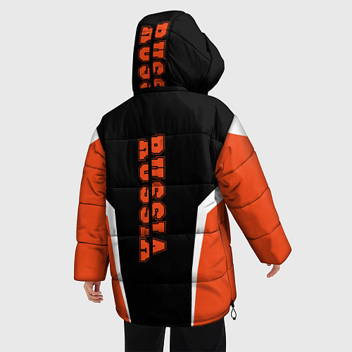 Женская зимняя куртка Russia: Orange Sport / 3D-Черный – фото 4