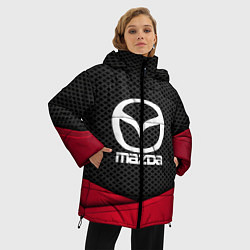 Куртка зимняя женская Mazda: Grey Carbon, цвет: 3D-красный — фото 2