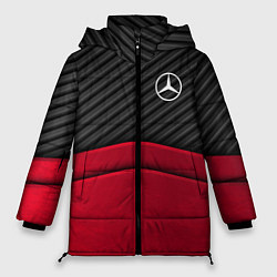 Куртка зимняя женская Mercedes Benz: Red Carbon, цвет: 3D-черный