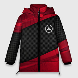 Куртка зимняя женская Mercedes Benz: Red Sport, цвет: 3D-черный