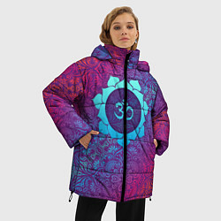 Куртка зимняя женская Роскошный Ом, цвет: 3D-черный — фото 2