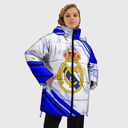 Куртка зимняя женская Real Madrid, цвет: 3D-черный — фото 2