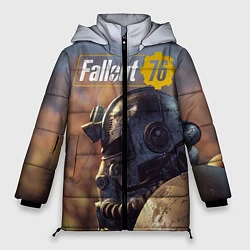 Куртка зимняя женская Fallout 76, цвет: 3D-красный