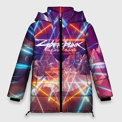Женская зимняя куртка Cyberpunk 2077: Neon Lines