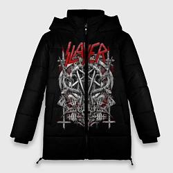 Куртка зимняя женская Slayer: Hell Goat, цвет: 3D-светло-серый